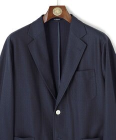 J.PRESS MEN シャツの軽快さ×ジャケットの上品さ【 盛夏対応 / 軽量 / 洗える / 高通気性】千鳥レース サマージャケット