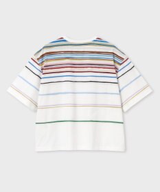 Paul Smith Cairo Stripe Chalk プリントTシャツ