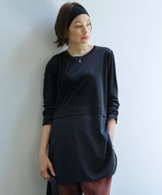 【ICB L】シアージャージーコンビ カットソー 洗える】 シアージャージーコンビ カットソー / ICB