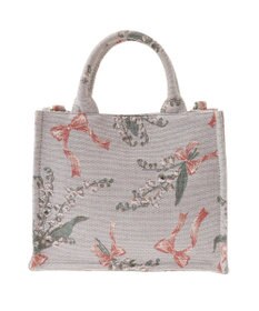 Maison de FLEUR すずらん柄ゴブラン2Wayスクエアトート