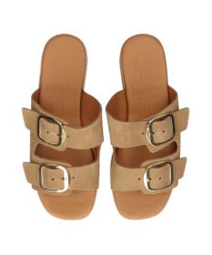 INTER-CHAUSSURES 【Oh my Sandals】ダブルバックル厚底ウエッジサンダル