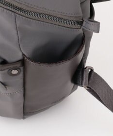 Y'SACCS 【ナイロンタフタ×リサイクルレザー】デイリーミニリュック