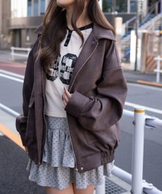 WEGO スウェードポンチジャケット