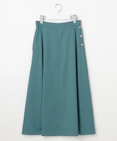 自由区 【洗える】TWラチネストレッチフレア スカート