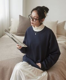 WEGO 【ユニセックス着用ITEM/裏起毛】リラックスフィットスウェットプルオーバー