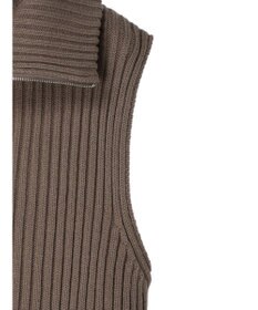 earth music&ecology ハーフジップニットベスト