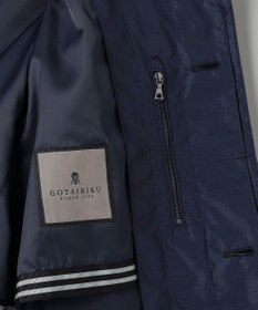 GOTAIRIKU ダウンライナー装着可【半裏仕様】メランジシャンブレー ステンカラースプリングコート