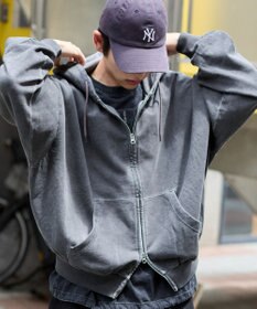 WEGO 【ユニセックス着用ITEM/MLサイズ展開】バルーンBIGダブルZIPパーカー