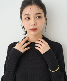 earth music&ecology やわらかタッチハイネックリブニットプルオーバー