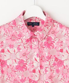 23区GOLF 【WOMEN】【UVケア/吸水速乾】スプリングフラワー柄 半袖ポロシャツ