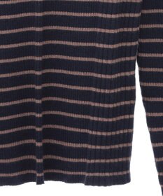 earth music&ecology やわらかタッチハイネックリブニットプルオーバー