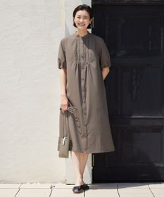 J.PRESS LADIES S 【洗える・イージーケア】ソフトタイプライター バンドカラー ワンピース