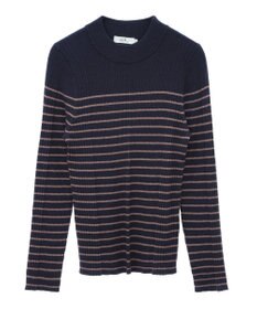 earth music&ecology やわらかタッチハイネックリブニットプルオーバー