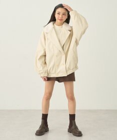 earth music&ecology やわらかタッチハイネックリブニットプルオーバー