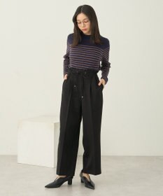 earth music&ecology やわらかタッチハイネックリブニットプルオーバー