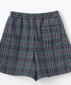 ANY KIDS 裏シャギーチェックショートパンツ