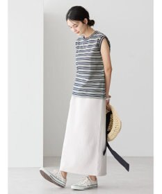 AMERICAN HOLIC マルチボーダーノースリーブカットプルオーバー