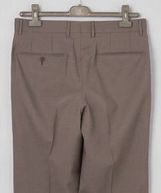 GOTAIRIKU ロングセラー【洗える/折り目加工/シワになりにくい/ウエストアジャスター】ウォッシャブル サマーウール100％パンツ_限定色(ノータック)25年モデル