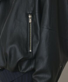 GRACE CONTINENTAL フェイクレザーライダース