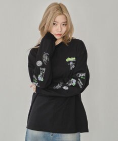 WEGO 【ユニセックス着用ITEM】別注VISIONグラフィックスリーブプリントT（LS）