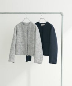 Green Parks ef-de ツイードノーカラージャケット