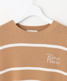 自由区 L コットンウールハイゲージボーダー ニット