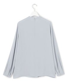 ICB L 【接触冷感・UVケア・速乾・洗える】BackSatinAmunzen ハイネックブラウス