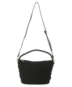 Green Parks ・ｃａｃｈｅ　ｃａｃｈｅ　柄編みワンハンドルミニバッグ