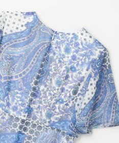 GRACE CONTINENTAL ペイズリーカシュクールワンピース