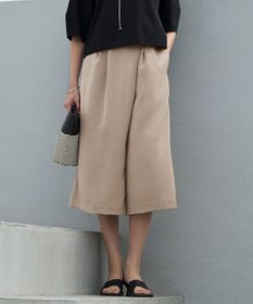 ICB ワッシャーダルサテン ニーショーツ サンドベージュ