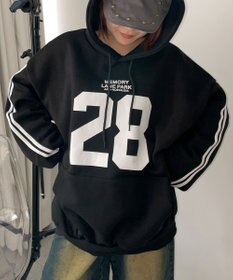 WEGO サイドラインナンバリングパーカー