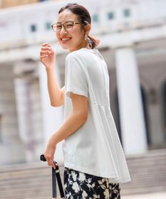 UNFILO L BEAUTY FORM-T バックフレアTシャツ