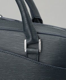 GOTAIRIKU 日本製【PELLE MORBIDA】型押しレザー ブリーフバッグ