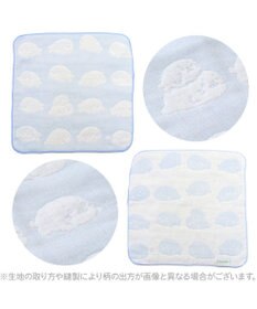 Mother garden しろたん いっぱい柄 6重ガーゼ ミニタオル