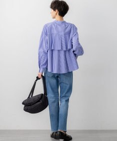 23区 L 【洗える】CANCLINI ティアードフリル ブラウス