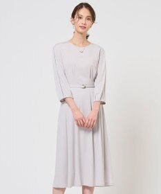 J.PRESS LADIES トリアセスムース フレア ワンピース