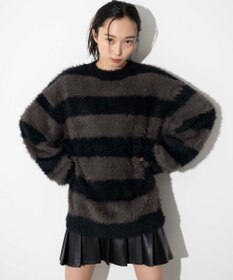 WEGO 【ユニセックスITEM着用】フェザーボーダープルオーバー