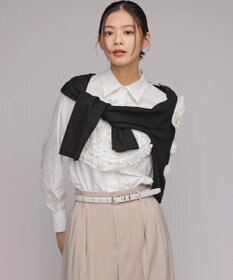 組曲 S 【組曲×setsuko sagittaire】ボンボンフラワーニット カーディガン