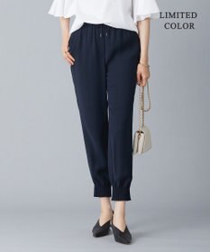 ICB 【WEB限定カラーあり・洗える】ライトダブルクロス ジョガーパンツ