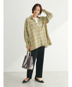 Green Parks チェック柄シャツチュニック