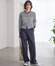 23区 【Oggi4月号掲載/洗える】スラブツイルストレッチ ベイカー パンツ