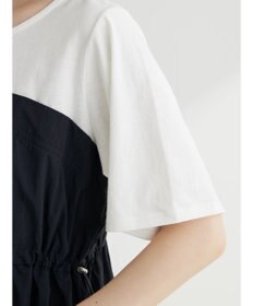 Green Parks 布帛ドッキングドロストワンピース