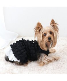 PET PARADISE ペットパラダイス ぽこぽこ ワンピース 《ブラック》 小型犬