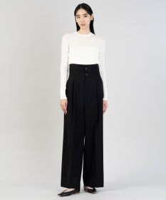 23区 【エステータ】シアーニット 長袖リブ