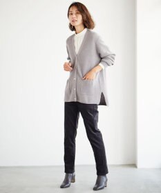 J.PRESS LADIES S 【洗える】AIRDUROYストレッチ パンツ