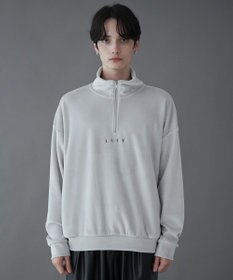 WEGO 【ユニセックス着用ITEM】マイクロシャギーワンポイントハーフZIPプルオーバー