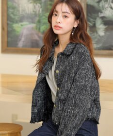 Tiaclasse 【洗える】ツイードジャケット