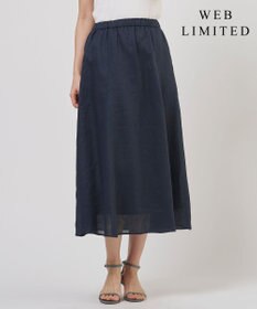 J.PRESS LADIES S 【WEB限定】リネン フレア スカート