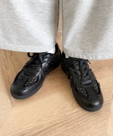 WEGO ドット柄レースローカットスニーカー
