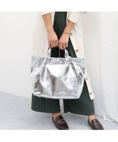 UNBILLION cachecache ソフトメタリックショッパートート